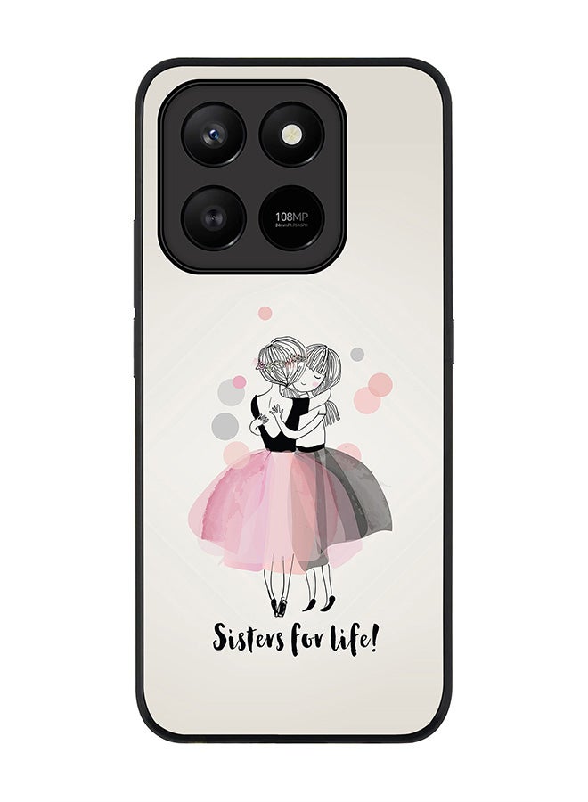 Stylizedd غطاء ذكي رفيع لهاتف Honor X7d 4G / X7d 5G / 400 ، حماية كاميرا ، مضاد للصدمات - الأخوات مدى الحياة! - Image 1